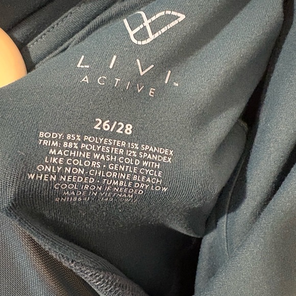 Livi Active Teal Asymmetric Zip Bomber Jacket - Picture 3 of 3